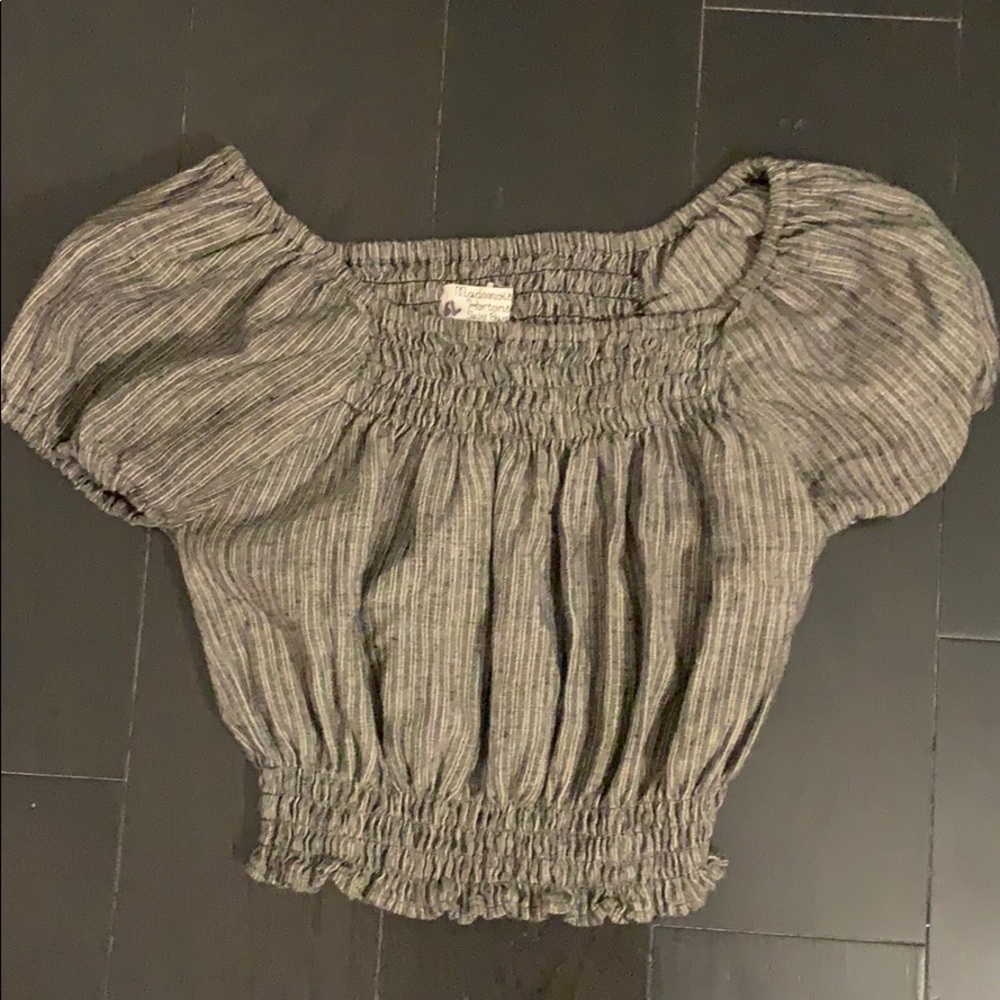Saint Barth Bubble Sleeve Blouse Off Shoulder